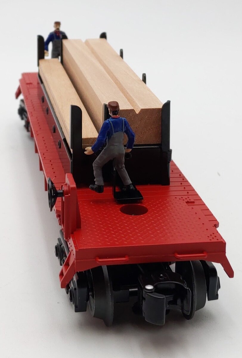 Lionel 6-36815 O Santa Fe Moe & Joe Operating Flatcar LN/Box