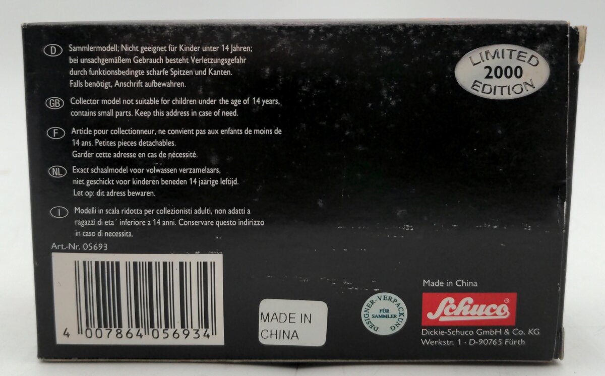 Schuco 05693 Diecast 2007 Piccolo-Set Weihnachts NIB