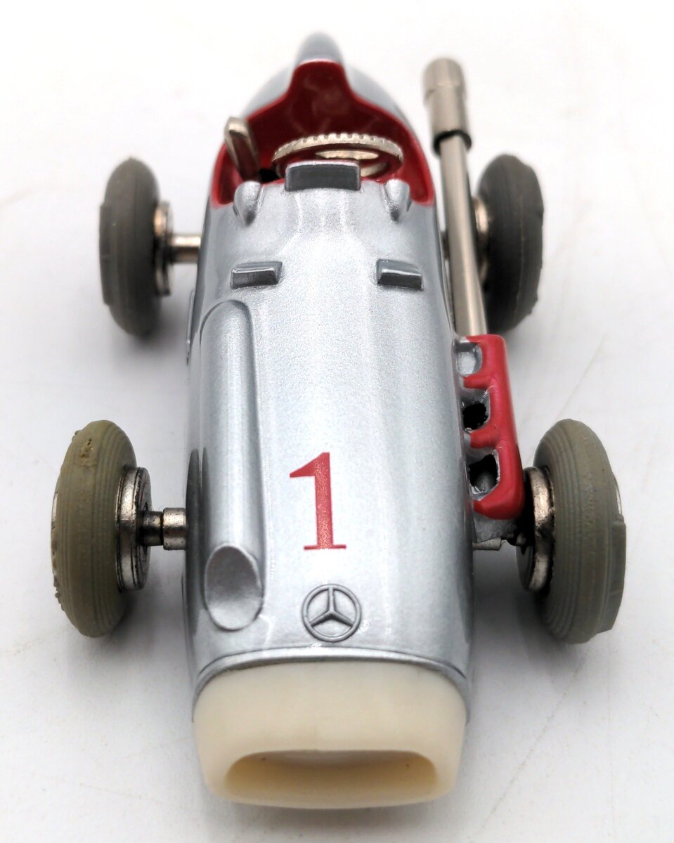Schuco 1043 Vintage Micro Racer Diecast Wind-Up Mercedes Race Car #5 VG/Box