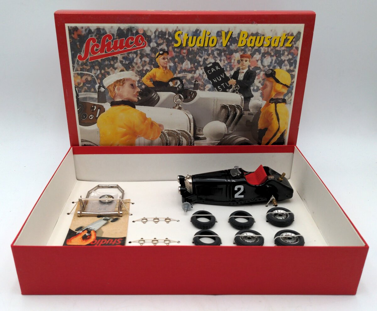 Schuco 06001 Tin Lithograph Studio V Bausatz Mercedes-Benz SSK/L Wind-Up Cat Kit LN/Box