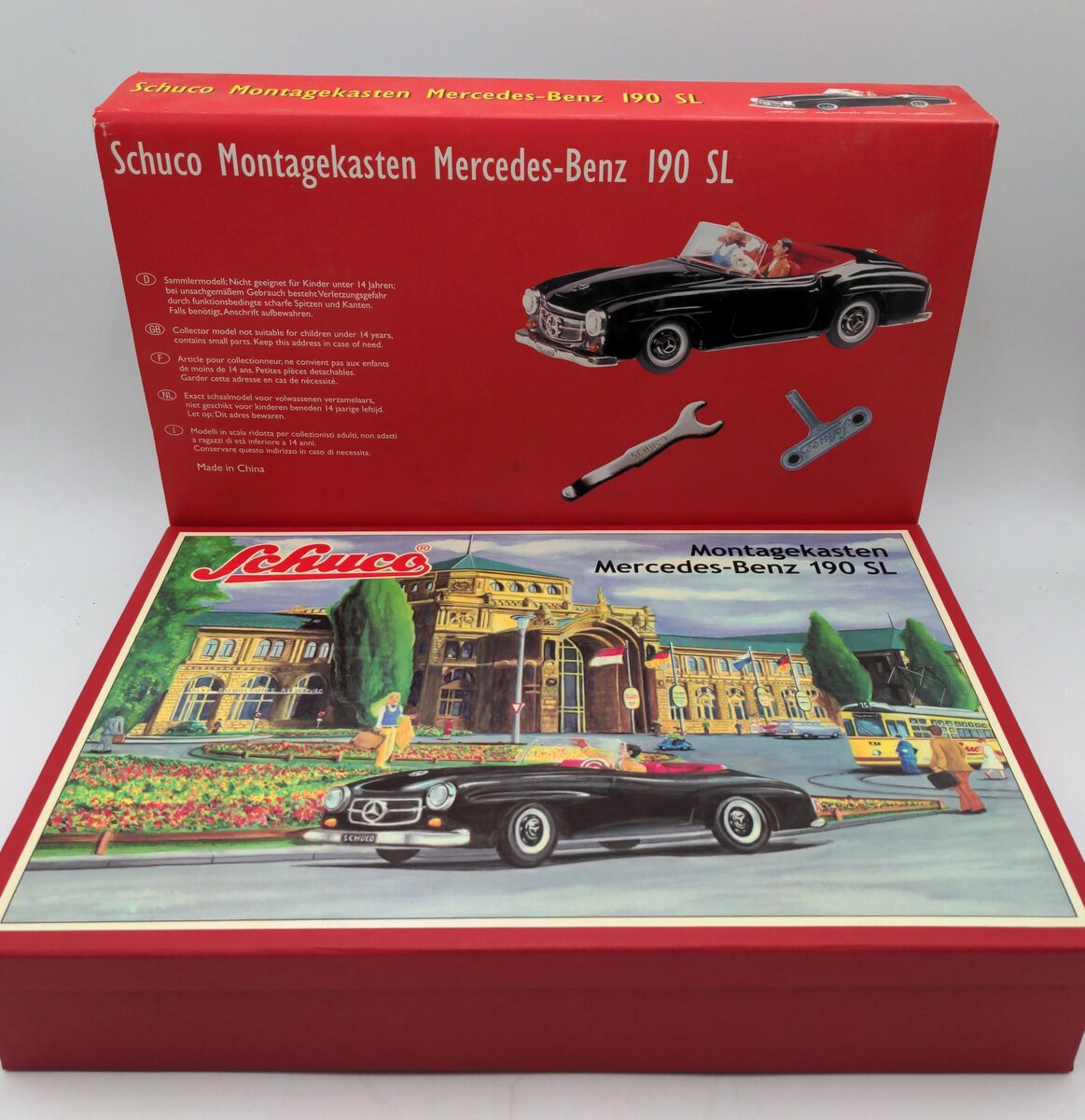 Schuco 01876 1:18 Scale Diecast MontageKasten Mercedes-Benz 190 SL Kit MT/Box