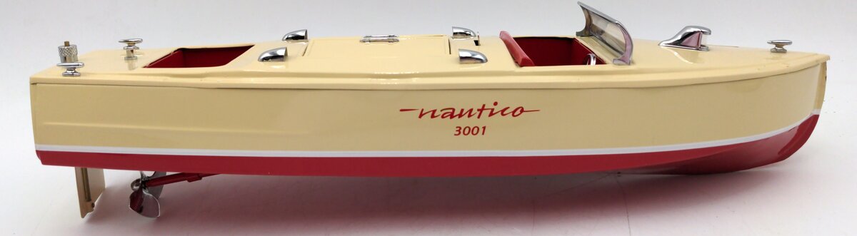Schuco 01750 Nautico 3001 Cream Colored Wind-Up Ship EX/Box