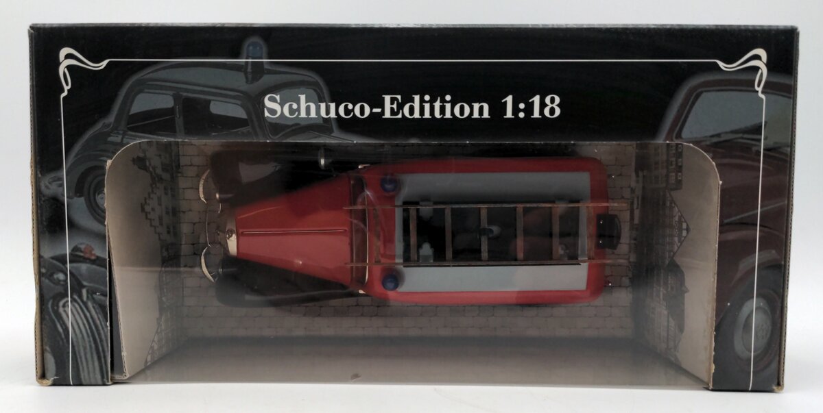 Schuco 00038 1:18 Scale Diecast Mercedes-Benz 170V Firetruck w/ Wooden Ladder MT/Box