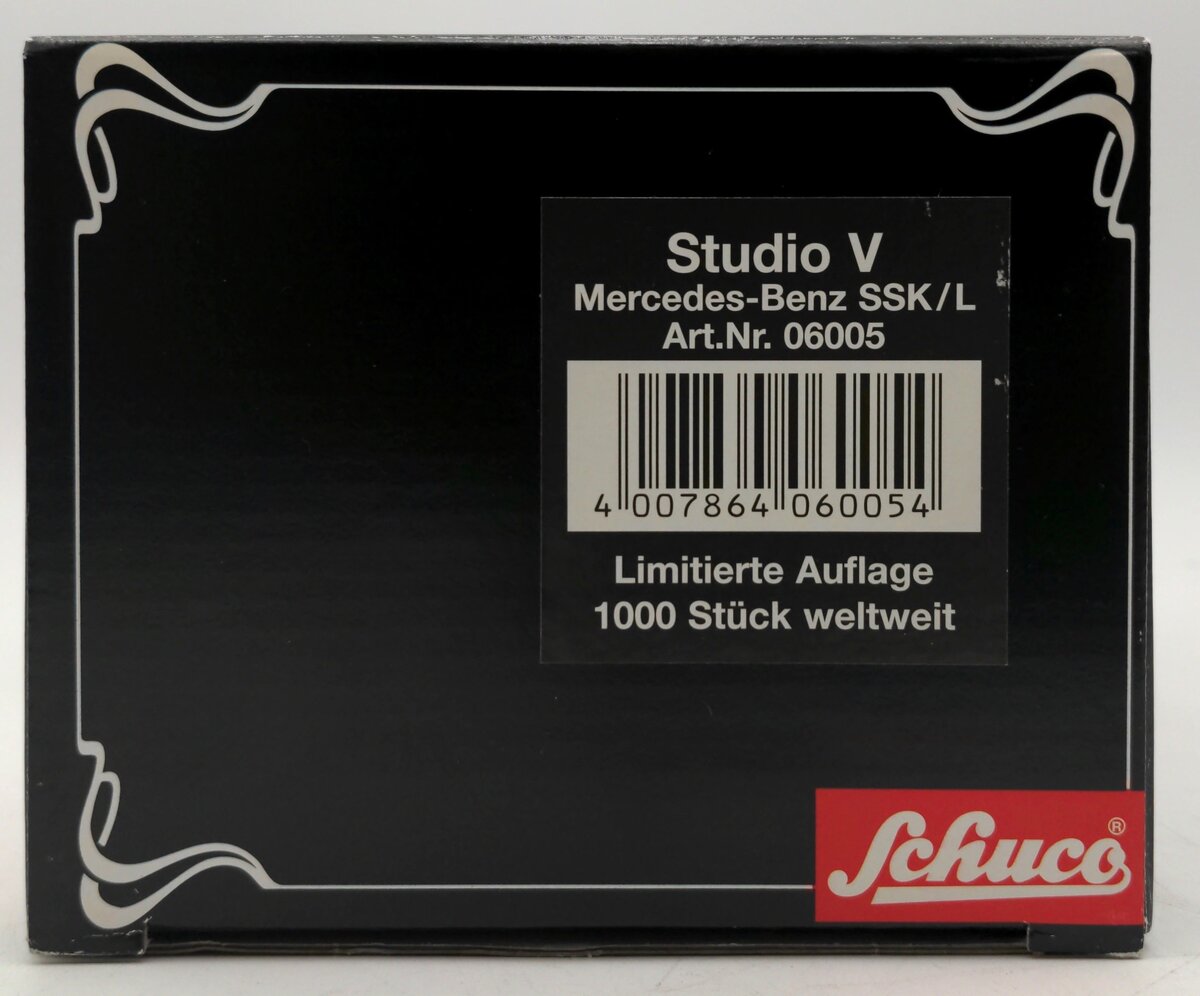 Schuco 06005 1:18 Scale Diecast Studio V Mercedes-Benz SSK/L Assembled Kit NIB