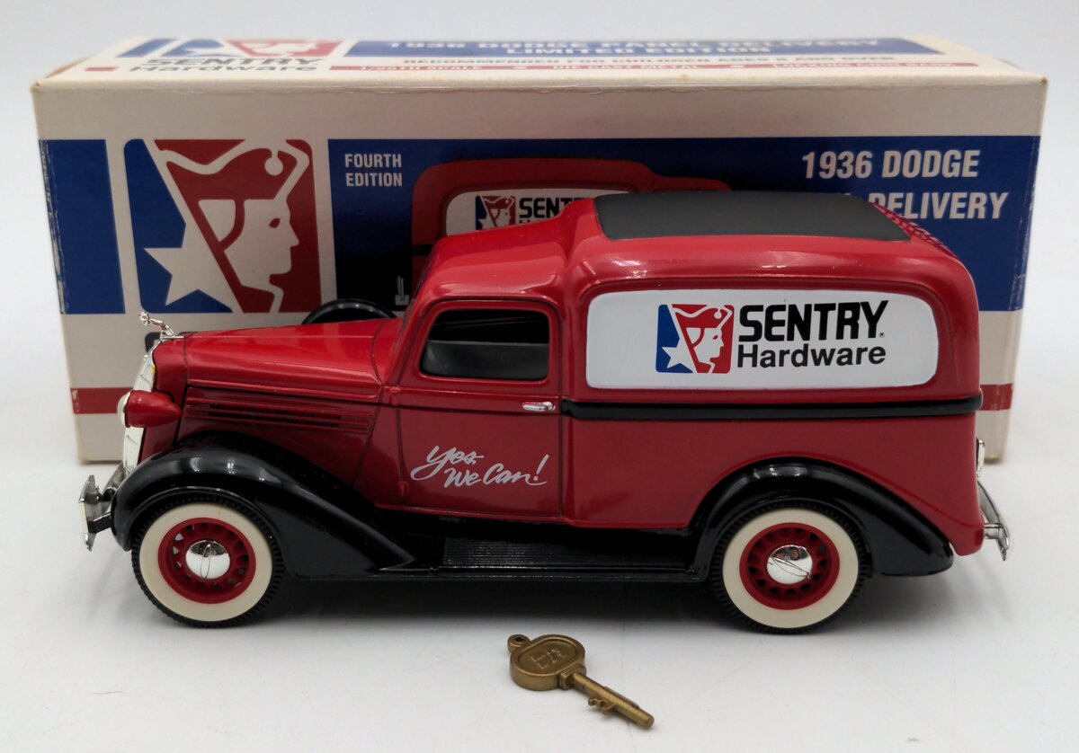 SpecCast 74004 1936 Dodge Panel Delivery Sentry Hardware Coin Bank EX/Box