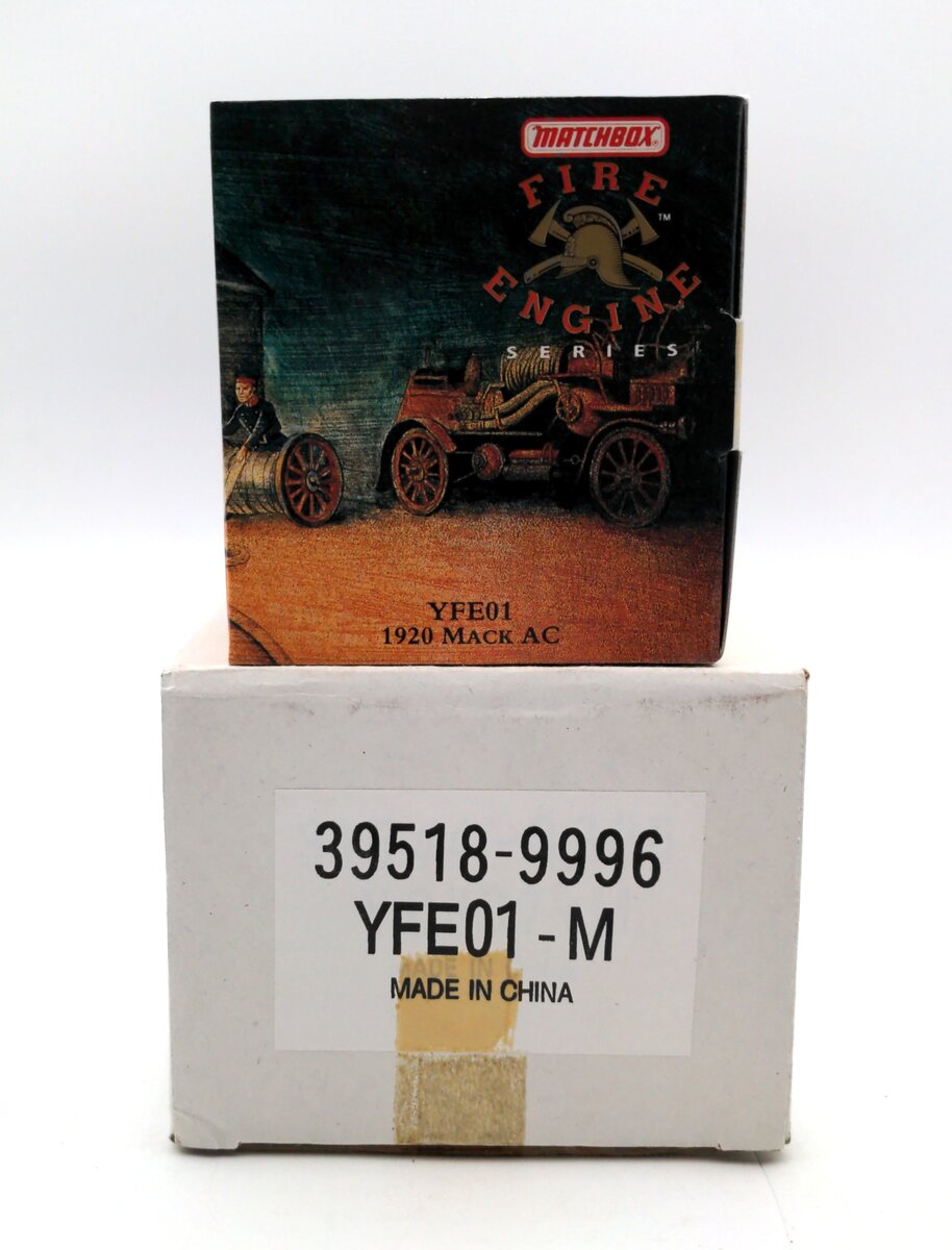Matchbox YFE01 1:43 Scale Diecast Models of Yesteryear 1920 Mack AC Fire Engine EX/Box