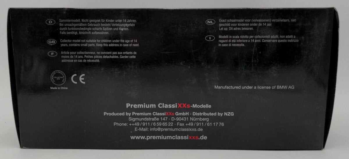 Premium ClassiXXs 10100 1:12 Scale Diecast 1936 BMW 328 Roadster NIB