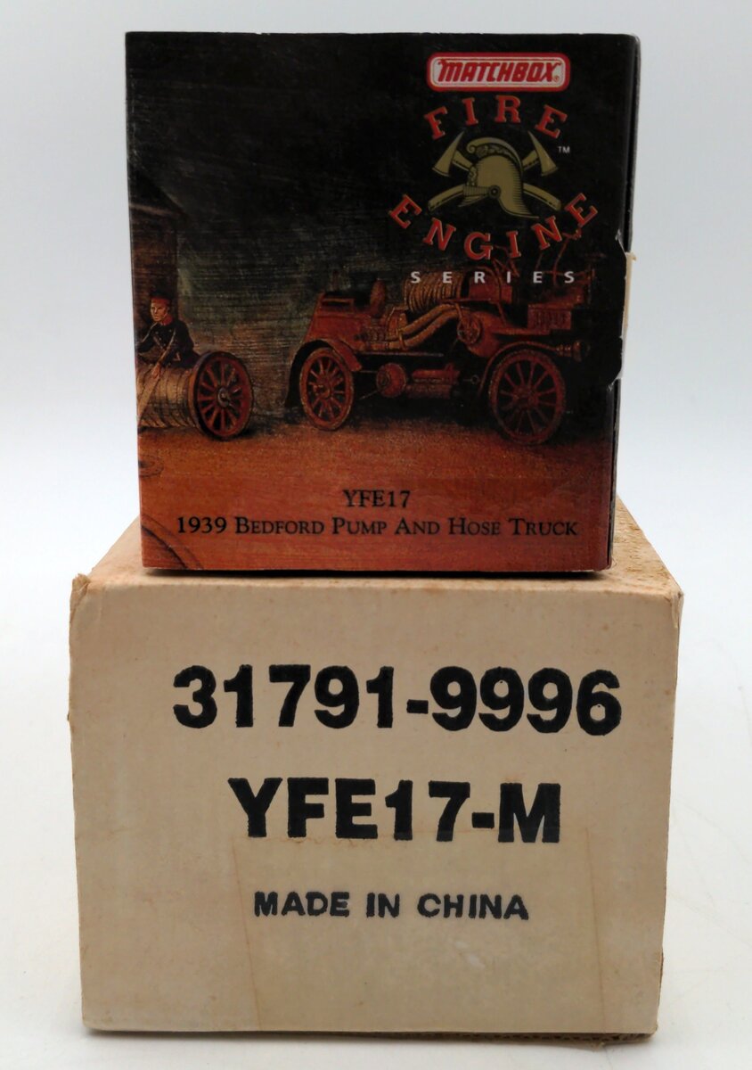 Matchbox YFE17-M 1:43 Scale Diecast 1939 Bedford Pump & Hose Truck NIB