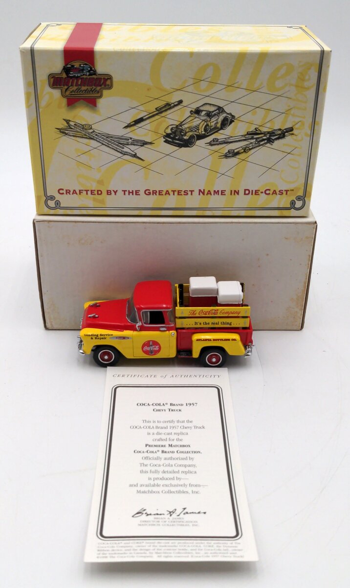 Matchbox YPC01-M 1:43 Scale Diecast 1957 Coca-Cola Chevrolet Truck NIB