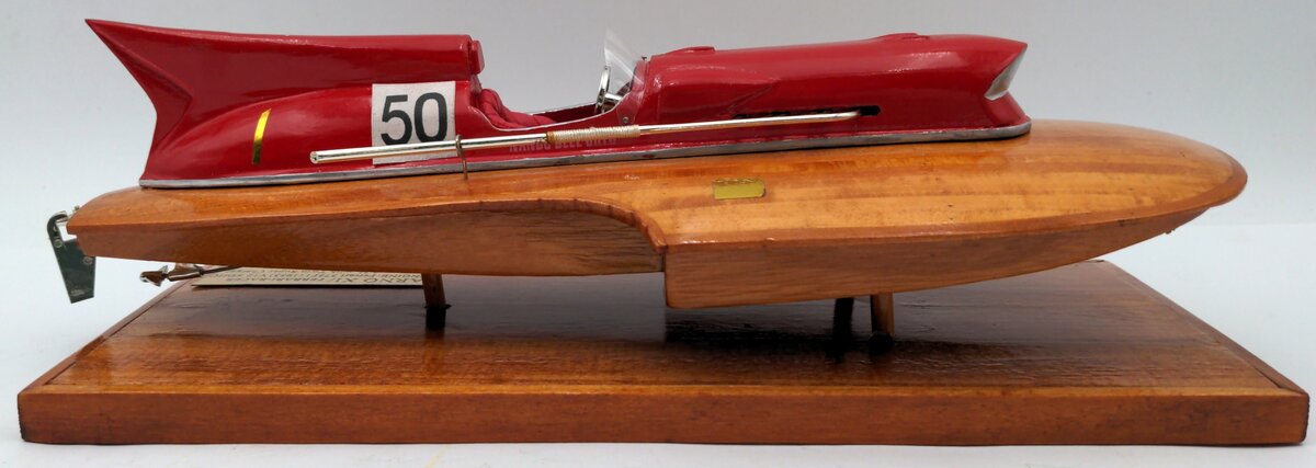 Liliput SB12004 Ferrari Racer Hydroplane Boat With Display Stand EX