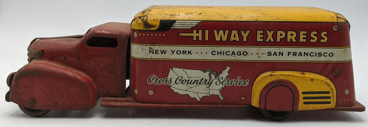 Louis Marx & Co. 61471 Vintage Hi Way Express Tin Truck