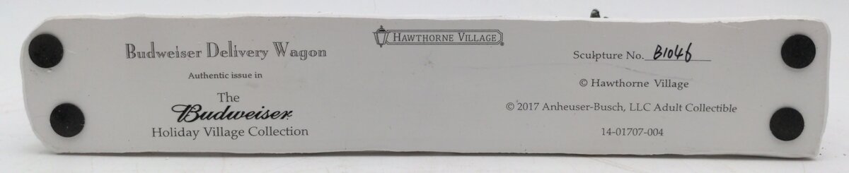 Hawthorne Village B1046 HO Budweiser Delivery Wagon Holiday Village Collection NEW