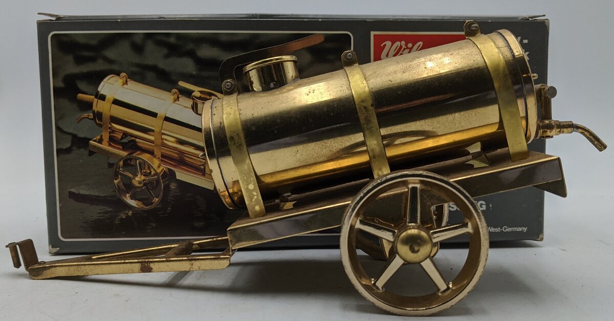 Wilesco A385 Brass Water Cart Live Steam Accessory VG/Box