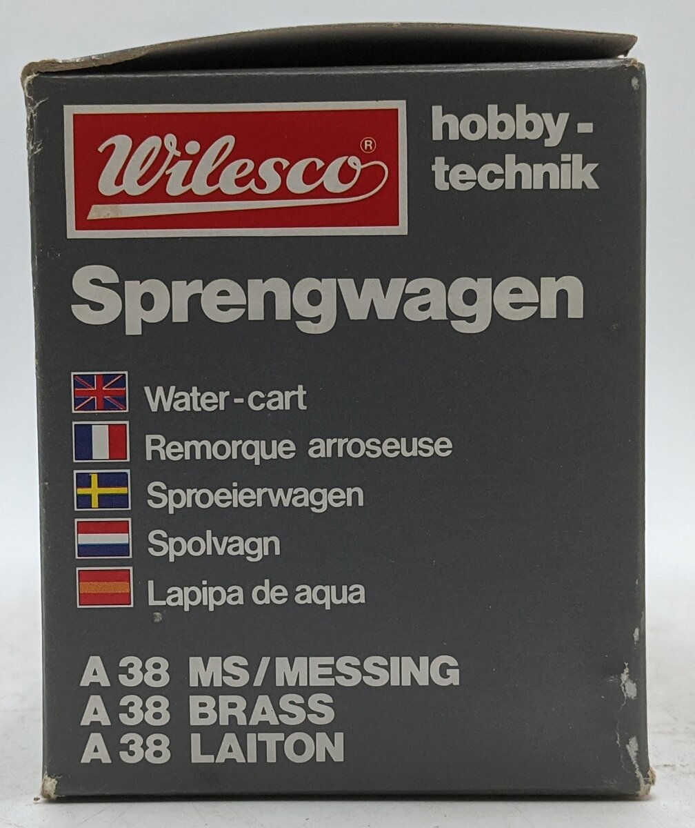 Wilesco A385 Brass Water Cart Live Steam Accessory VG/Box