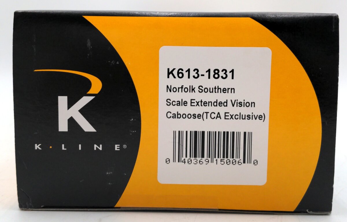 K-Line K613-1831 O Gauge Norfolk Southern Extended Caboose MT/Box