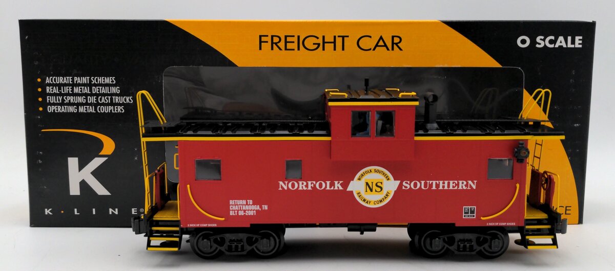 K-Line K613-1831 O Gauge Norfolk Southern Extended Caboose MT/Box