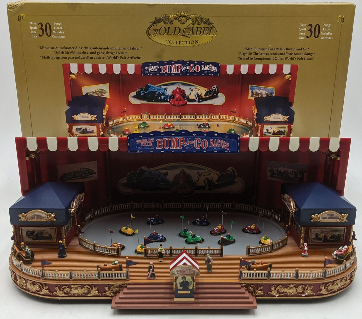 Mr. Christmas 747-170 0326411 World's Fair Bump & Go Animated Musical VG/Box