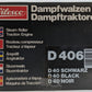 Wilesco D406 Brass & Tinplate Live Steam Tractor VG/Box