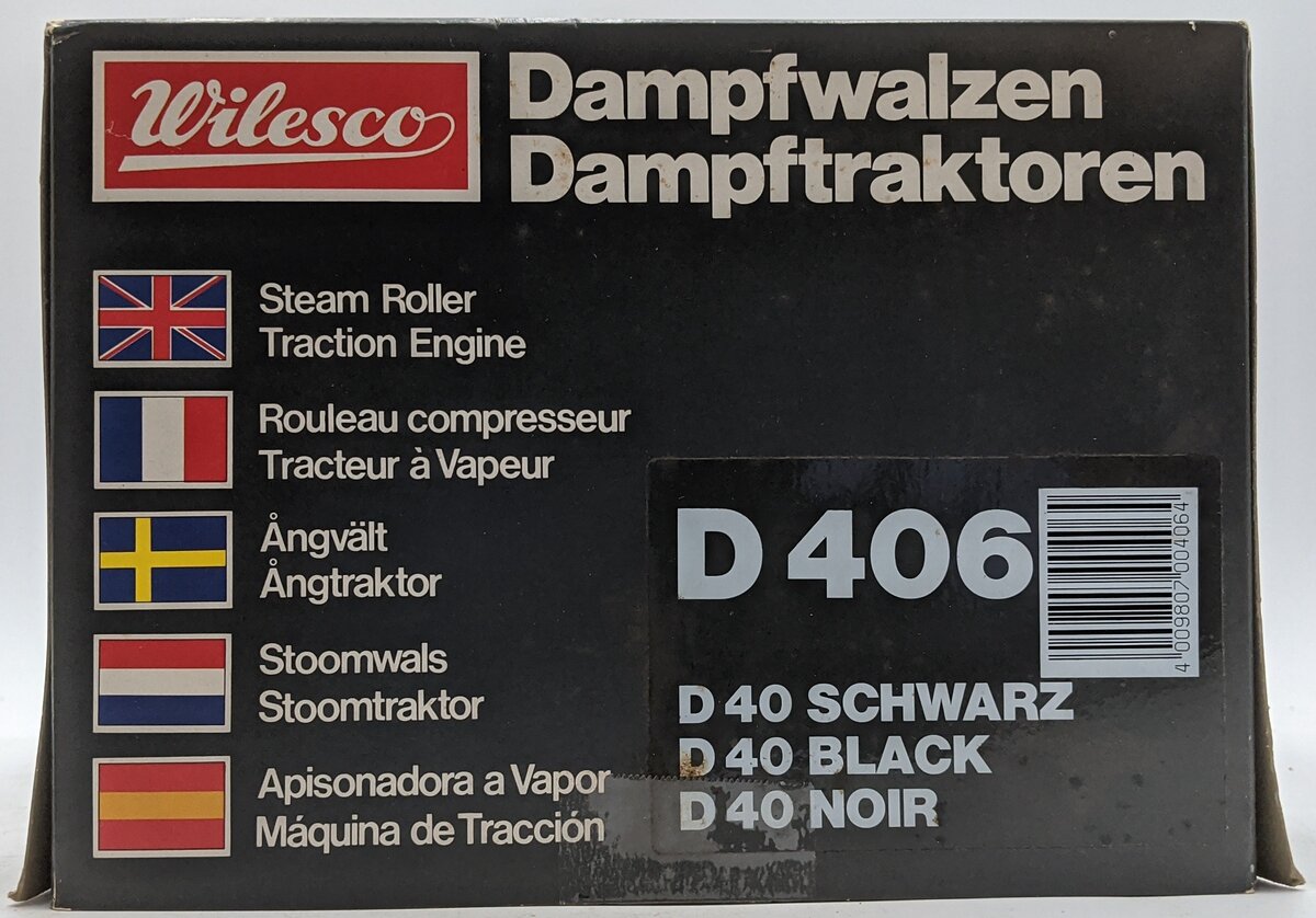 Wilesco D406 Brass & Tinplate Live Steam Tractor VG/Box
