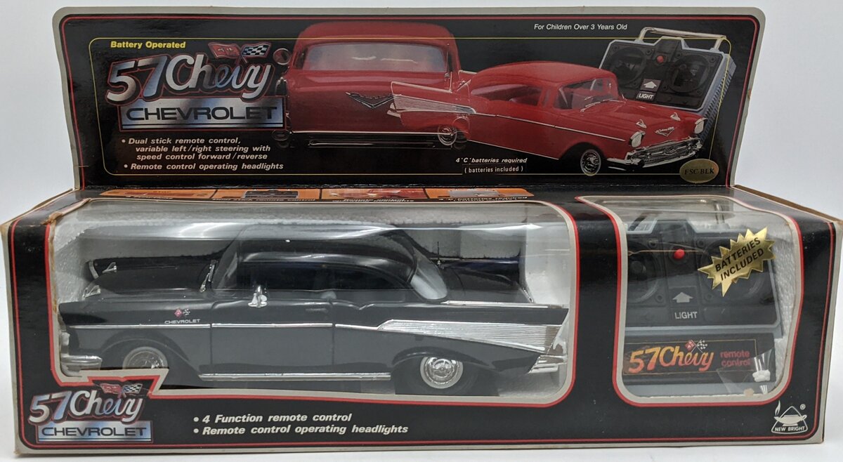 New Bright 2057 Remote Control 57 Chevy Black NIB