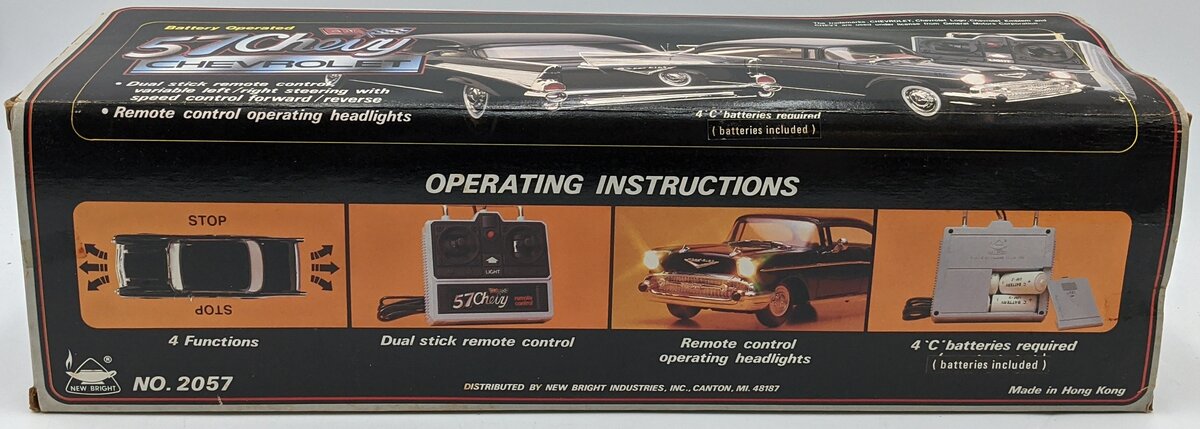 New Bright 2057 Remote Control 57 Chevy Black NIB