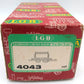 LGB 4043 G Scale Short Red Dump Car EX/Box