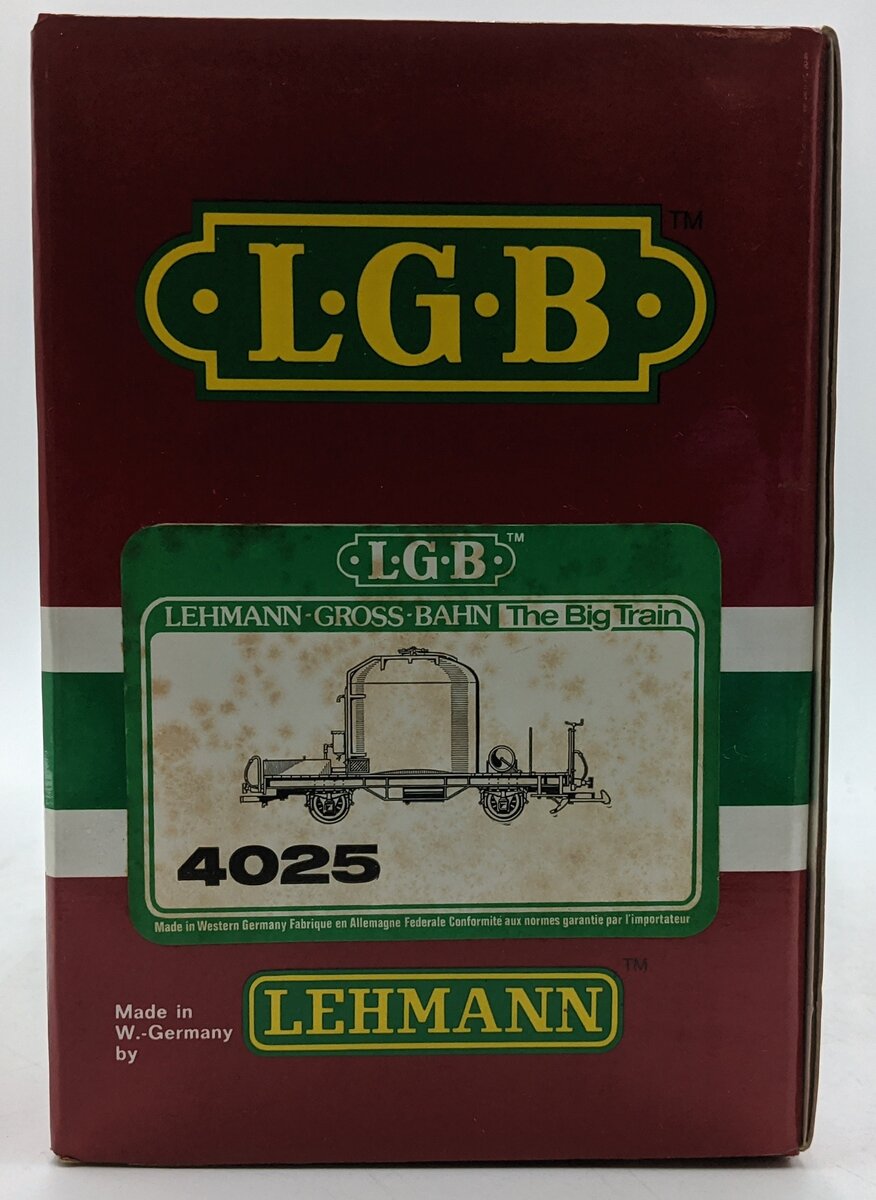 LGB 4025 G Scale RhB Tank Car #4025 NIB
