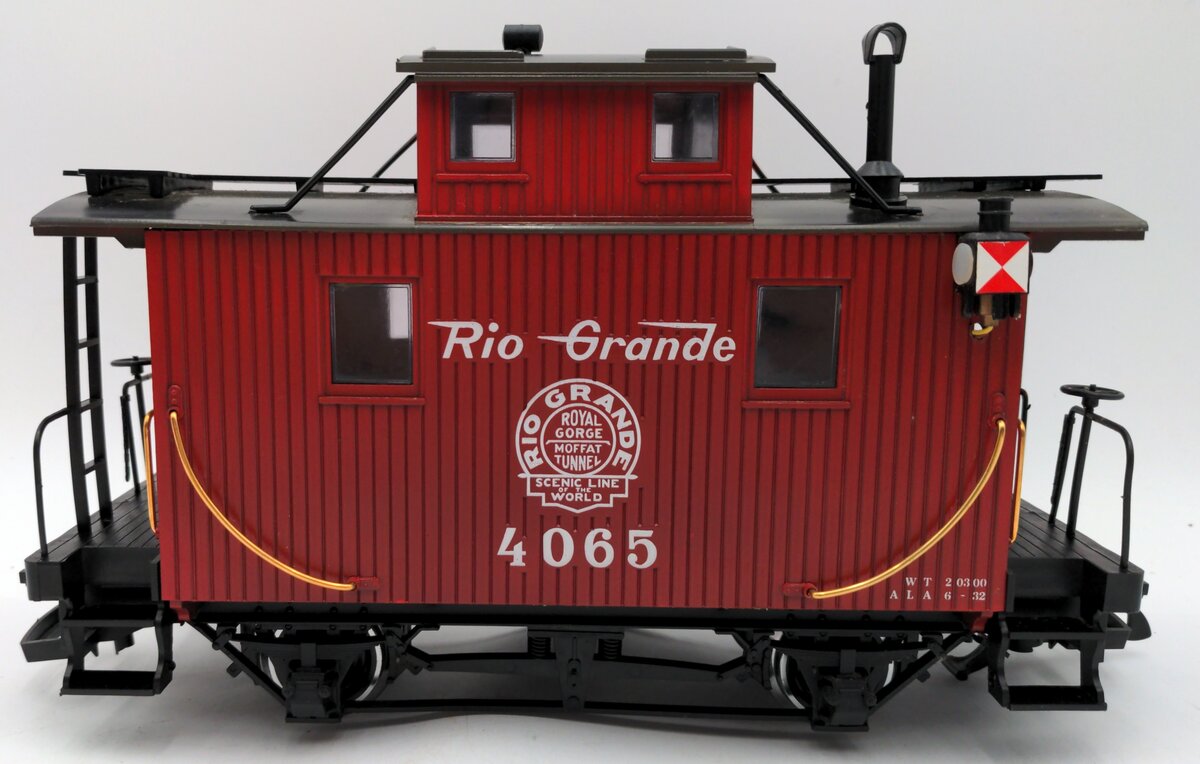 LGB 4065 G Scale Rio Grande Center Cupola Caboose (Metal Wheels) VG/Box