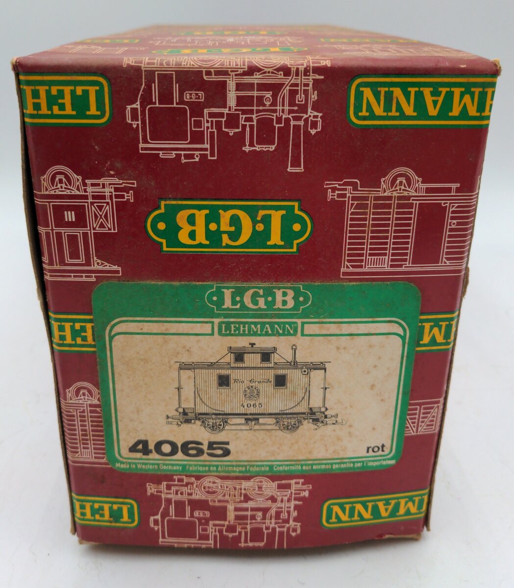 LGB 4065 G Scale Rio Grande Center Cupola Caboose (Metal Wheels) VG/Box