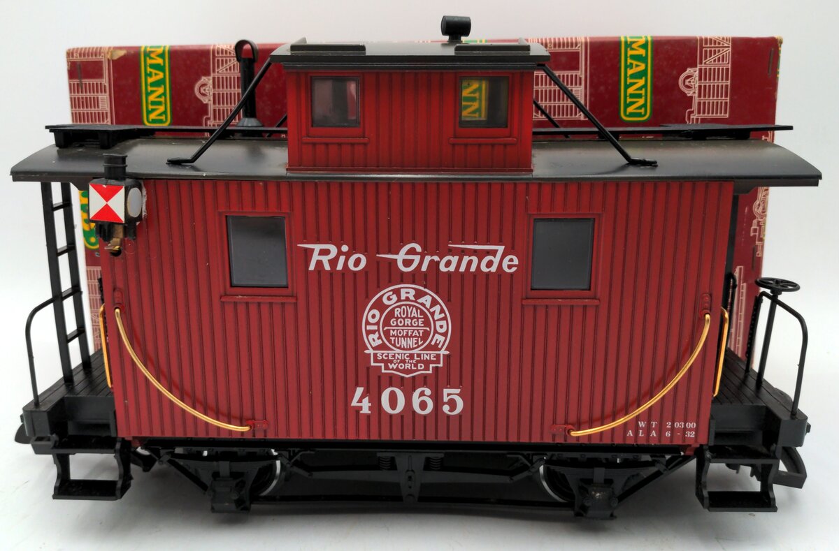 LGB 4065 G Scale Rio Grande Center Cupola Caboose (Metal Wheels) VG/Box