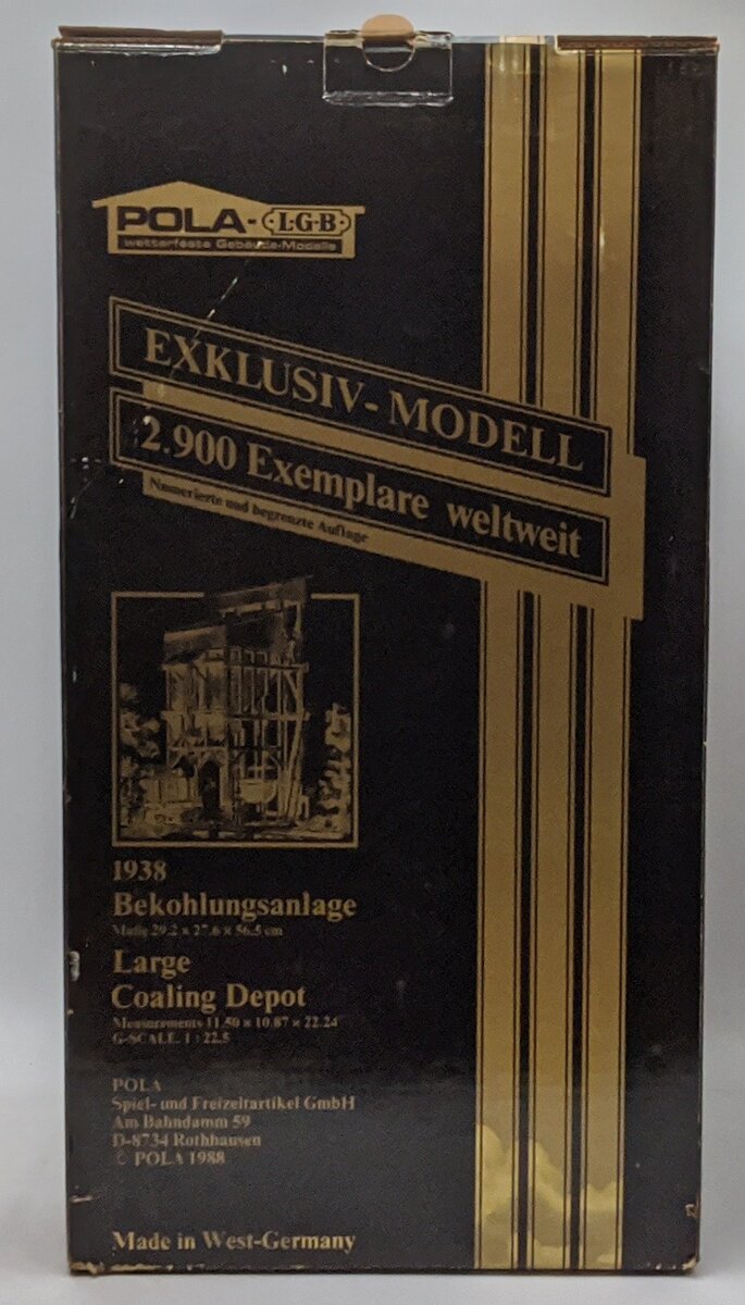 Pola 1938 G Scale Limited Edition Large Coaling Depot EX/Box