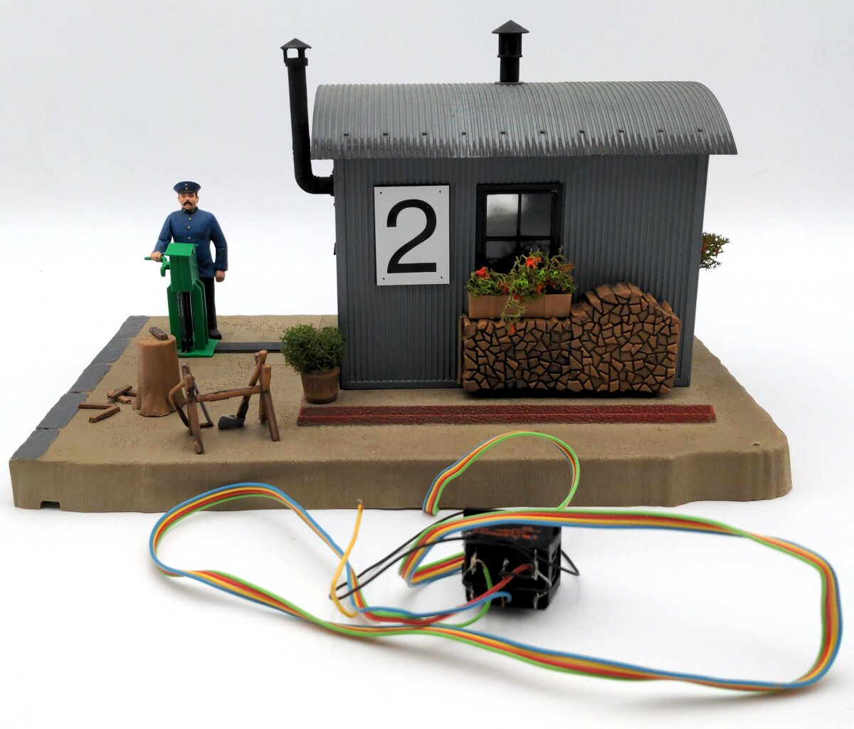 Pola 1937 G Scale Schrankenwarter Crossing Keeper VG/Box