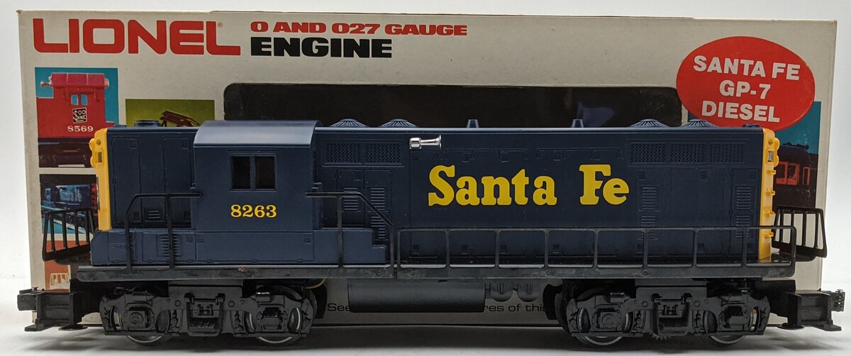 Lionel 6-8263 O Santa Fe GP-7 Diesel Locomotive EX/Box