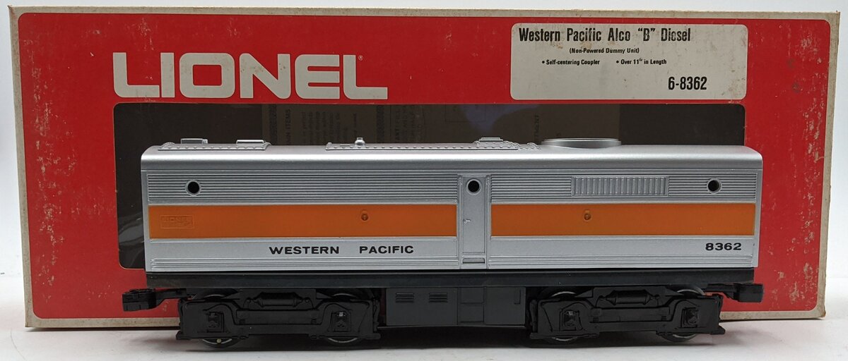 Lionel 6-8362 Western Pacific Alco B Unit Non-Powered Diesel Locomotive NIB