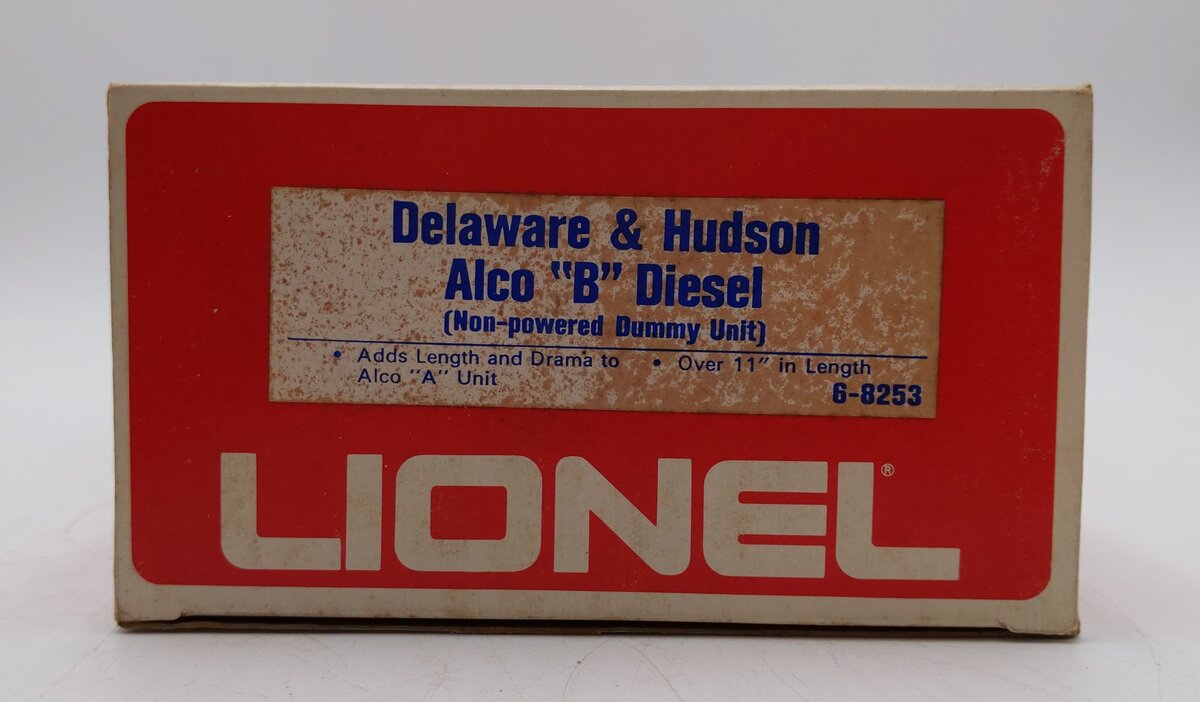Lionel 6-8253 O Gauge Delaware and Hudson Alco B Unit LN/Box