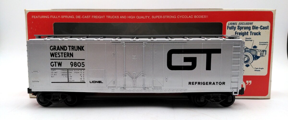 Lionel 6-9805 O Gauge Grand Trunk Reefer Car EX/Box