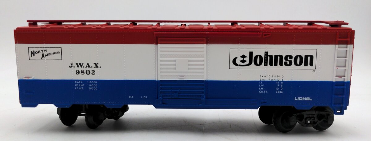 Lionel 6-9803 O Gauge Johnson Wax Box Car EX/Box