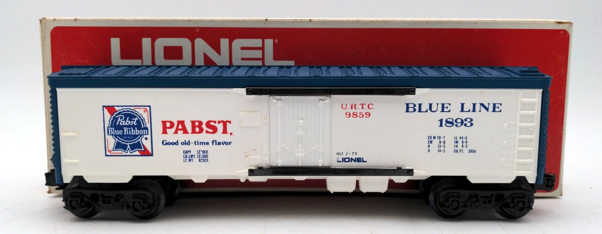 Lionel 6-9859 O Gauge Pabst Blue Ribbon Reefer #9859 EX/Box