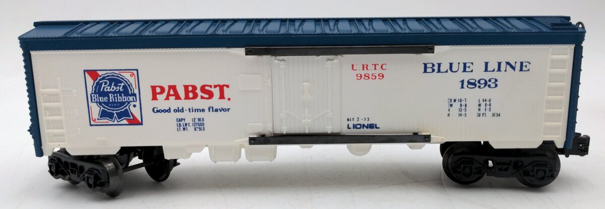 Lionel 6-9859 O Gauge Pabst Blue Ribbon Reefer #9859 EX/Box