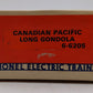 Lionel 6-6205 O Gauge Canadian Pacific Long Gondola with Canisters LN/Box