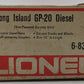 Lionel 6-8367 O Gauge Long Island GP20 Non-Powered Diesel Locomotive VG/Box
