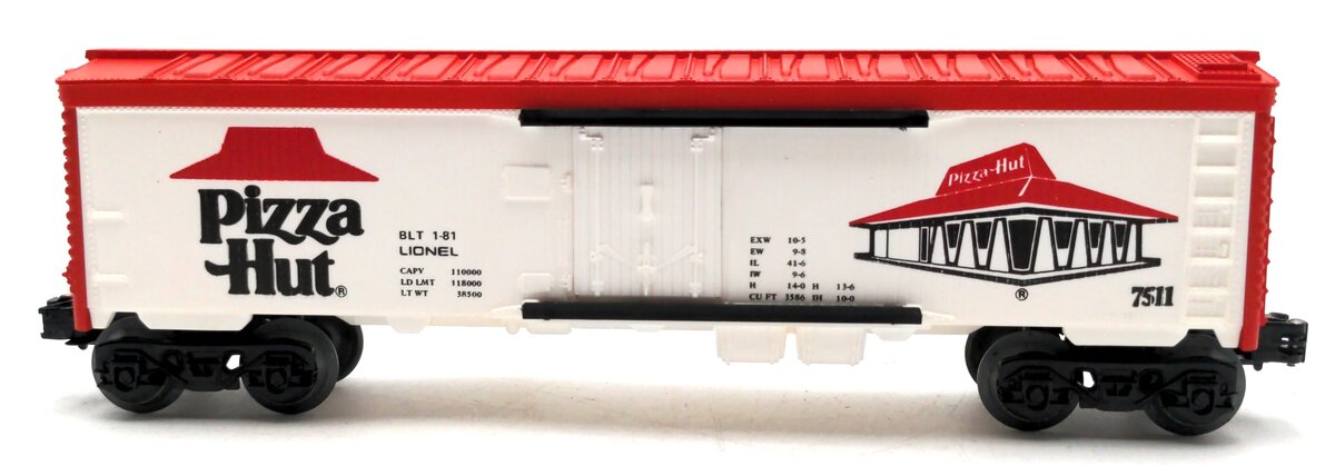 Lionel 6-7511 O Gauge Pizza Hut Refrigerator Car EX/Box