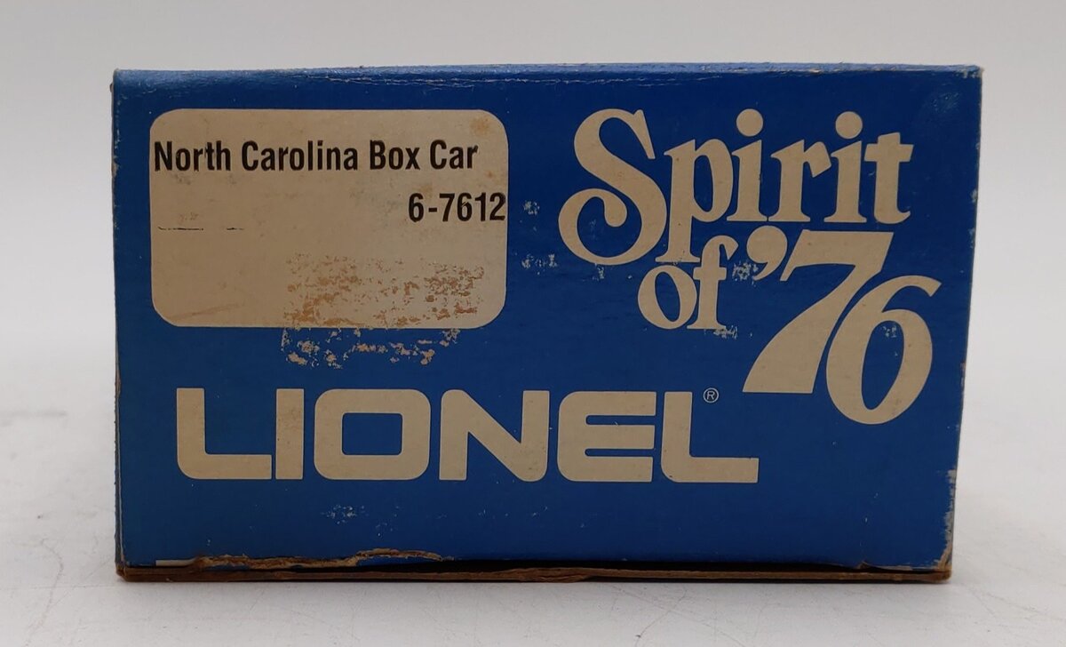 Lionel 6-7612 O Gauge State of North Carolina Boxcar #7612 LN/Box