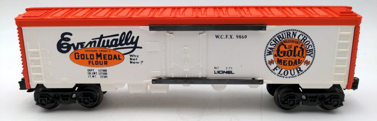 Lionel 6-9860 O Gauge Gold Medal Flour Billboard Reefer Car EX/Box