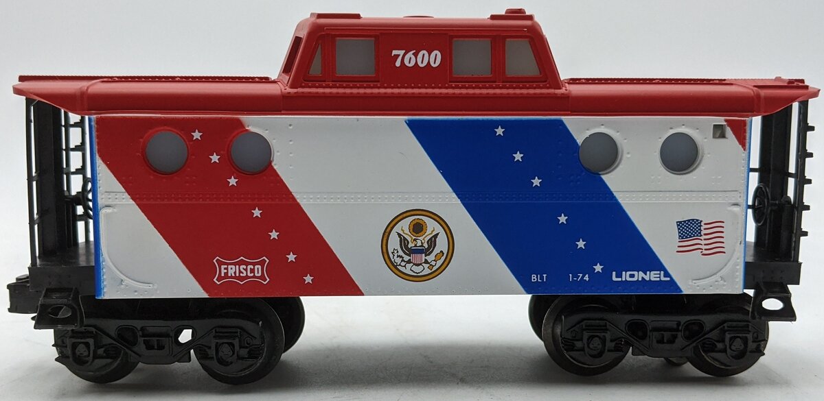 Lionel 6-7600 O Gauge Spirit of 76 N5C Porthole Lighted Caboose VG/Box