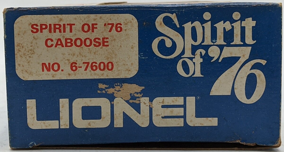 Lionel 6-7600 O Gauge Spirit of 76 N5C Porthole Lighted Caboose VG/Box
