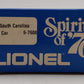 Lionel 6-7608 O Gauge State of South Carolina Boxcar #7608 LN/Box