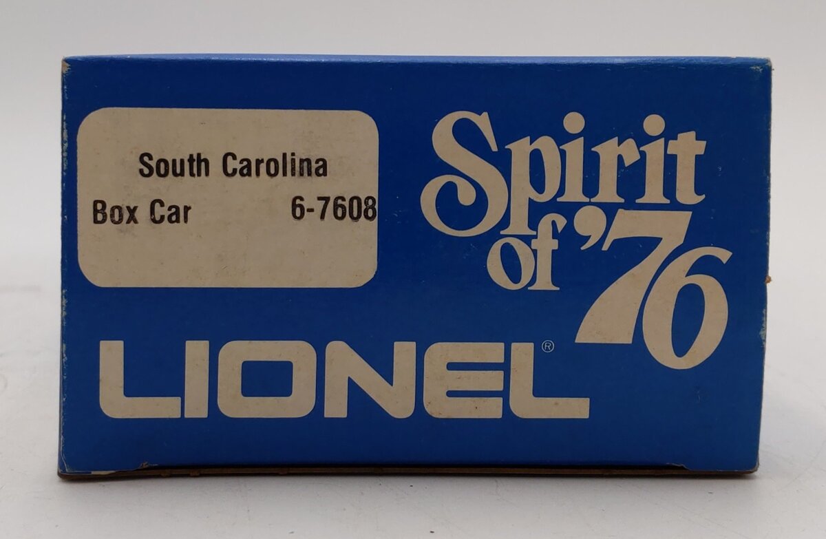 Lionel 6-7608 O Gauge State of South Carolina Boxcar #7608 LN/Box