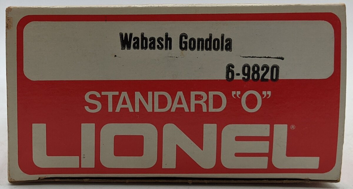 Lionel 6-9820 O Gauge Wabash Gondola Car #9820 VG/Box