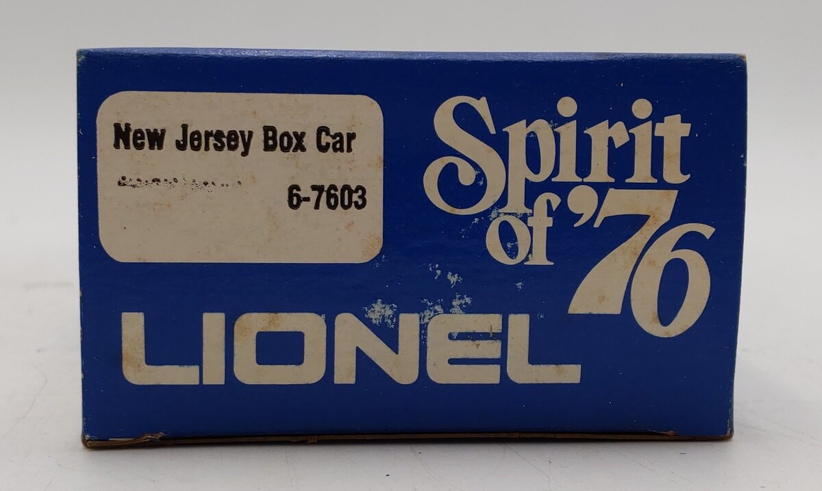 Lionel 6-7603 O Gauge State of New Jersey Boxcar #7603 NIB